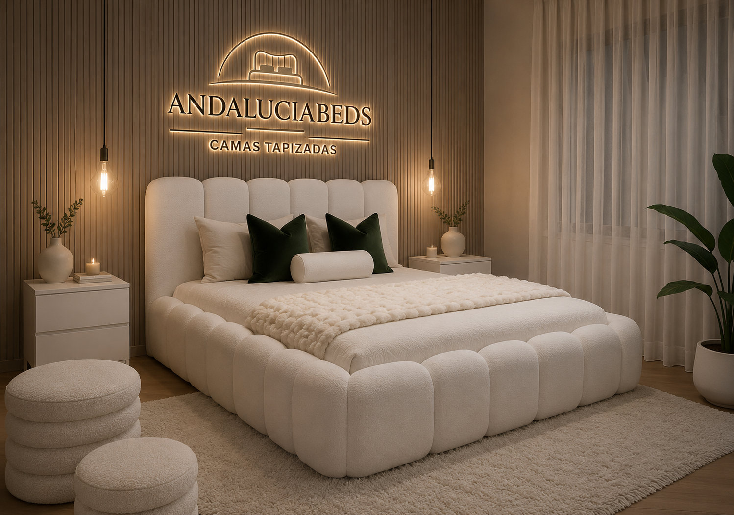 Cama completa  Diseño  (NUBE 20cm+☁️) 2026 trend máximo confort ⭐️